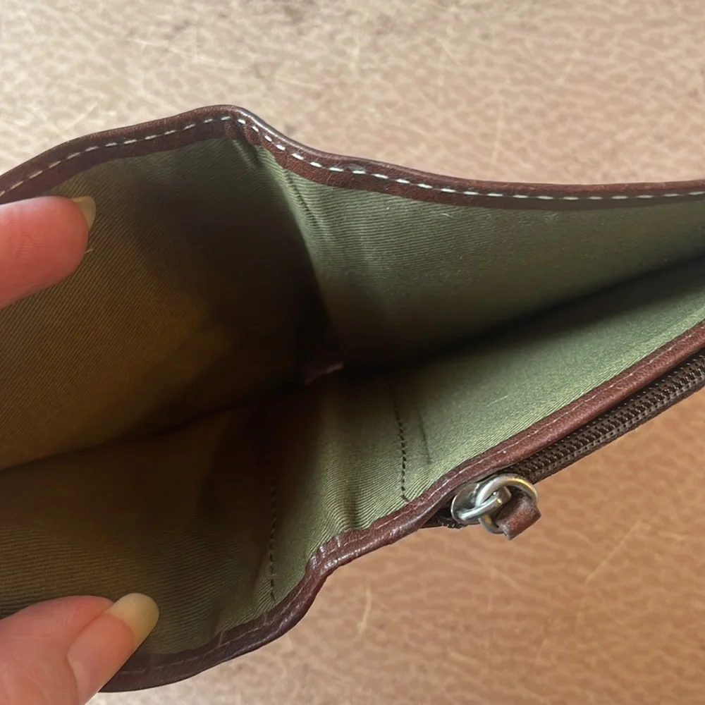 Fossil The Brat III Bi-Fold Leather Wallet
